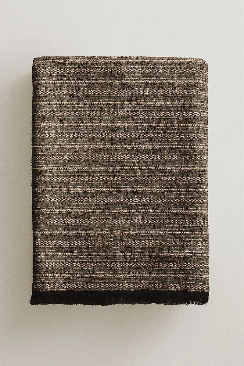 COTTON LINEN BLANKET