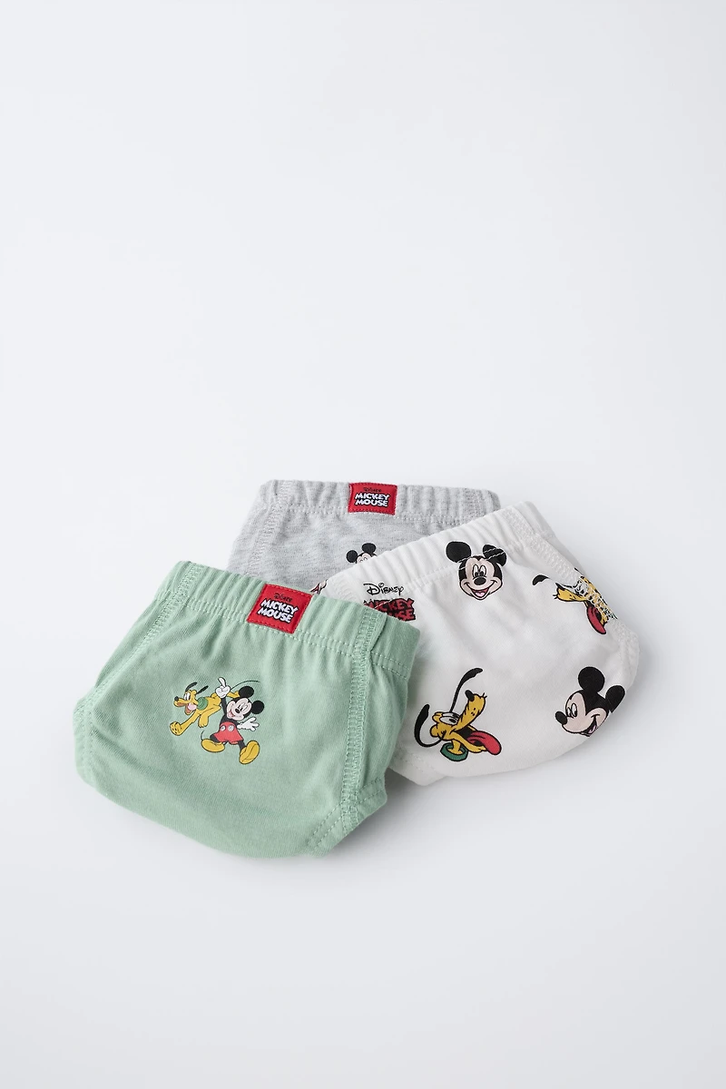 2-6 ANS/ LOT DE TROIS SLIPS MICKEY MOUSE AND FRIENDS © DISNEY