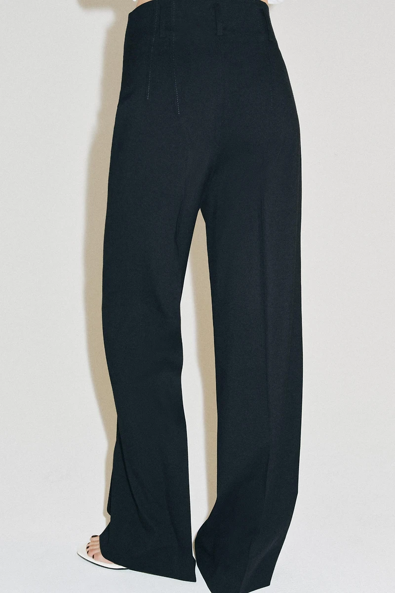 PANTALON TAILLE HAUTE AVEC LAINE ZW COLLECTION
