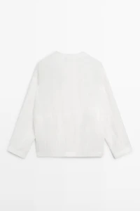 Flowing bomber shirt