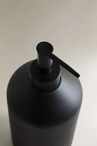 BLACK RESIN SOAP DISPENSER