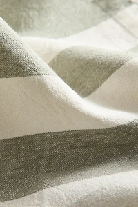 DYED THREAD STRIPED TABLECLOTH