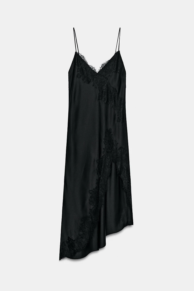 ZW COLLECTION SATIN LACE DRESS