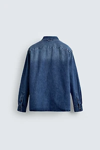 CHEMISE EN JEAN DÉLAVÉE