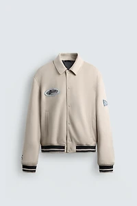 FAUX SUEDE PATCH EMBROIDERED JACKET