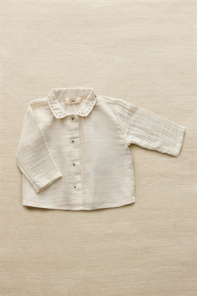 COTTON MUSLIN BABY SHIRT