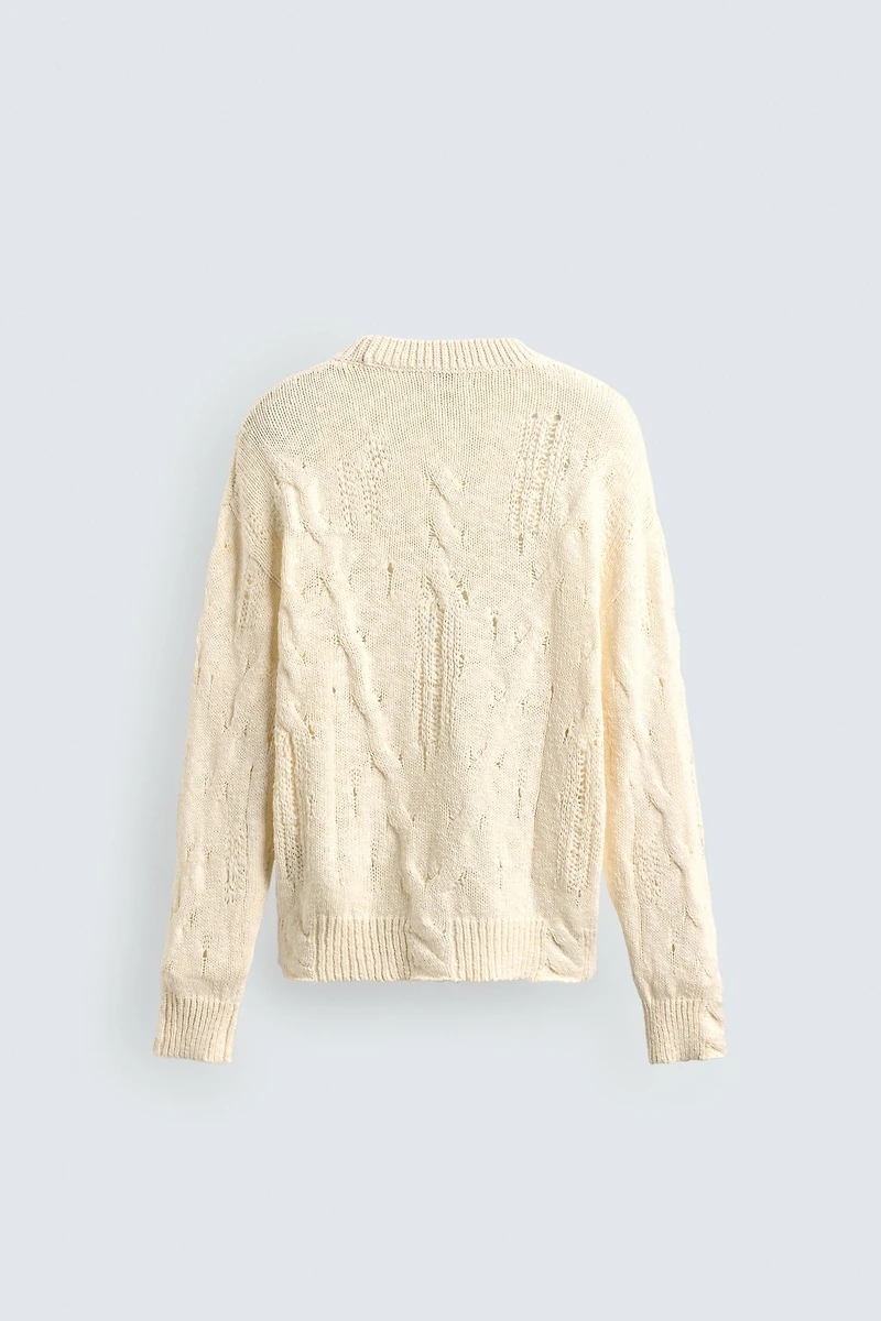 OPEN KNIT CABLE JUMPER