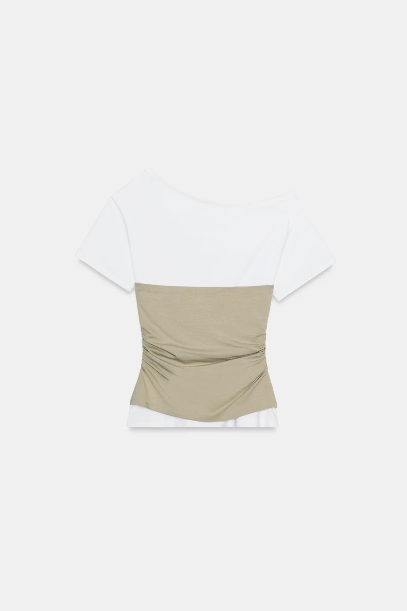 TOP ASYMÉTRIQUE À PLIS
