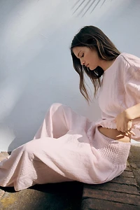 ELASTIC WAIST BAGGY PANTS