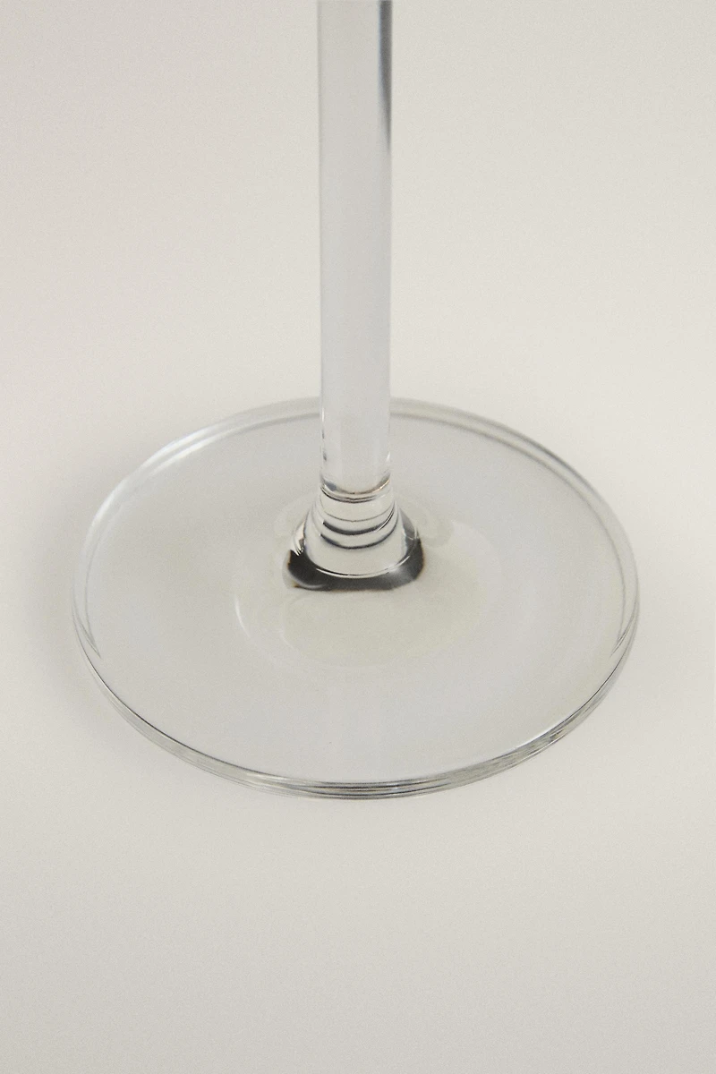CONICAL CRYSTALLINE FLUTE GLASS
