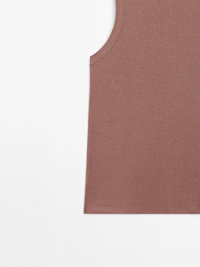 100% cotton halter top