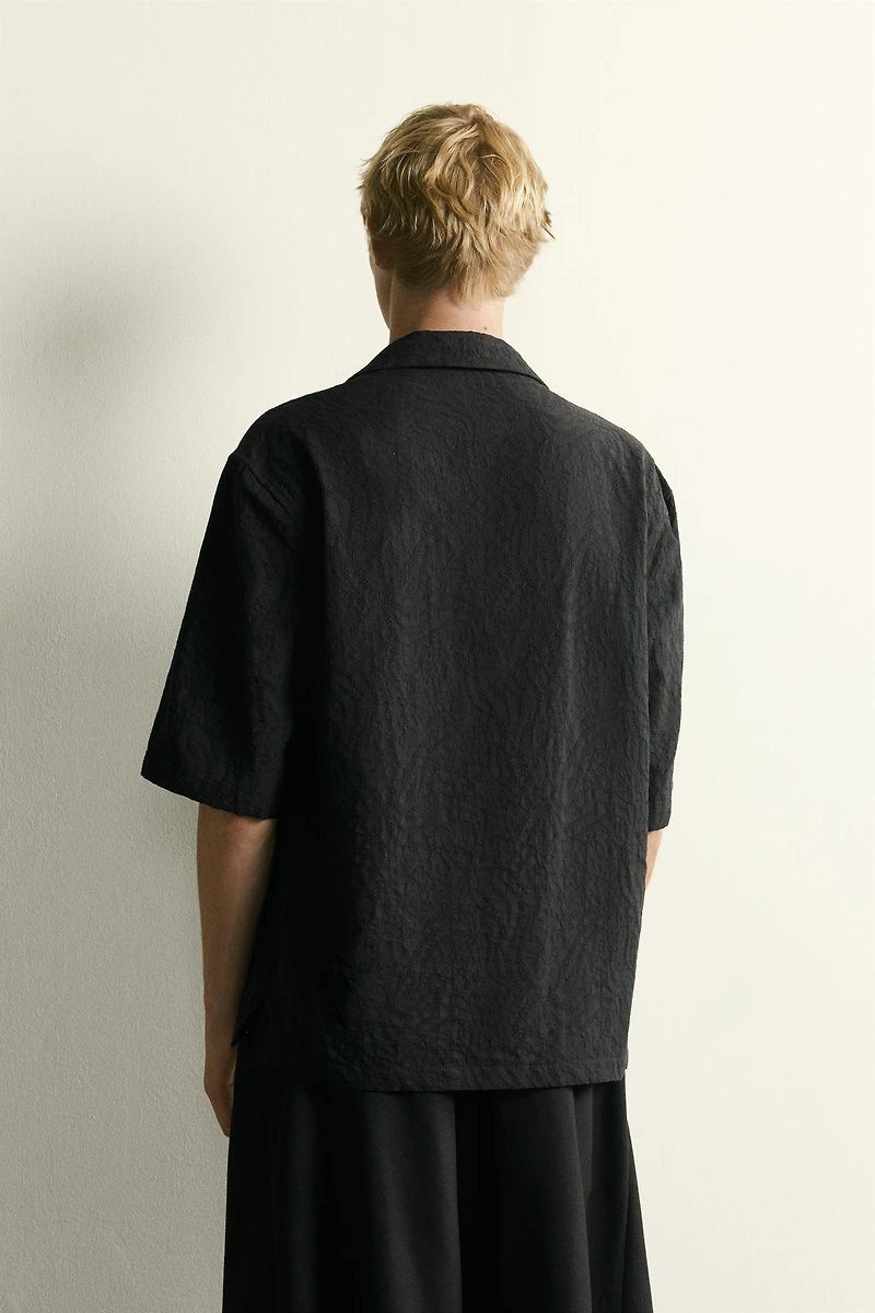 RELAXED FIT JACQUARD POLO SHIRT