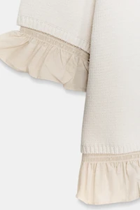 COMBINED KNIT SHORT SLEEVE JUMPER