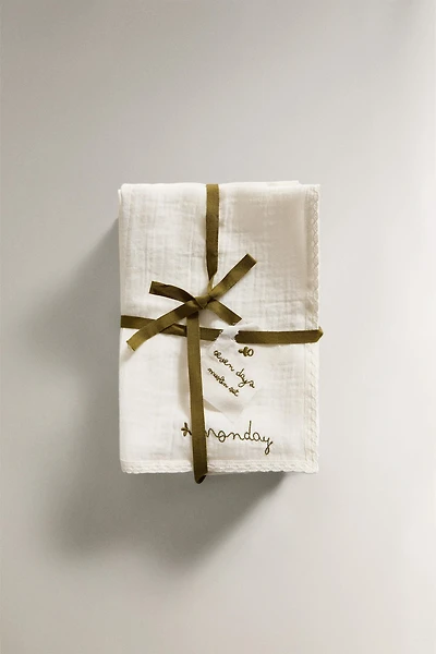 BABY MUSLIN CLOTHS (PACK OF 7)