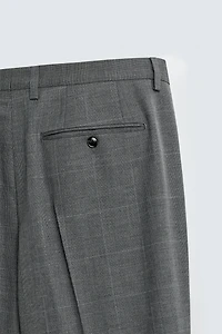 PLAID SUIT PANTS