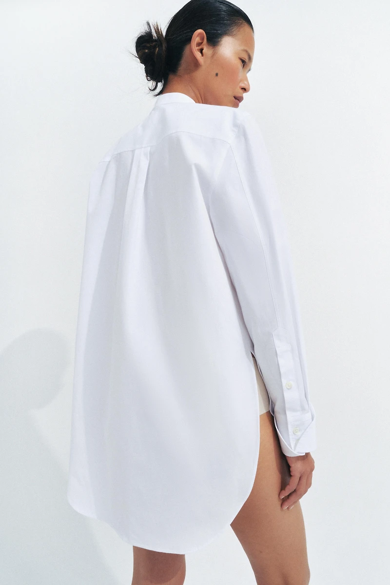 ZW COLLECTION POPLIN BIB SHIRT
