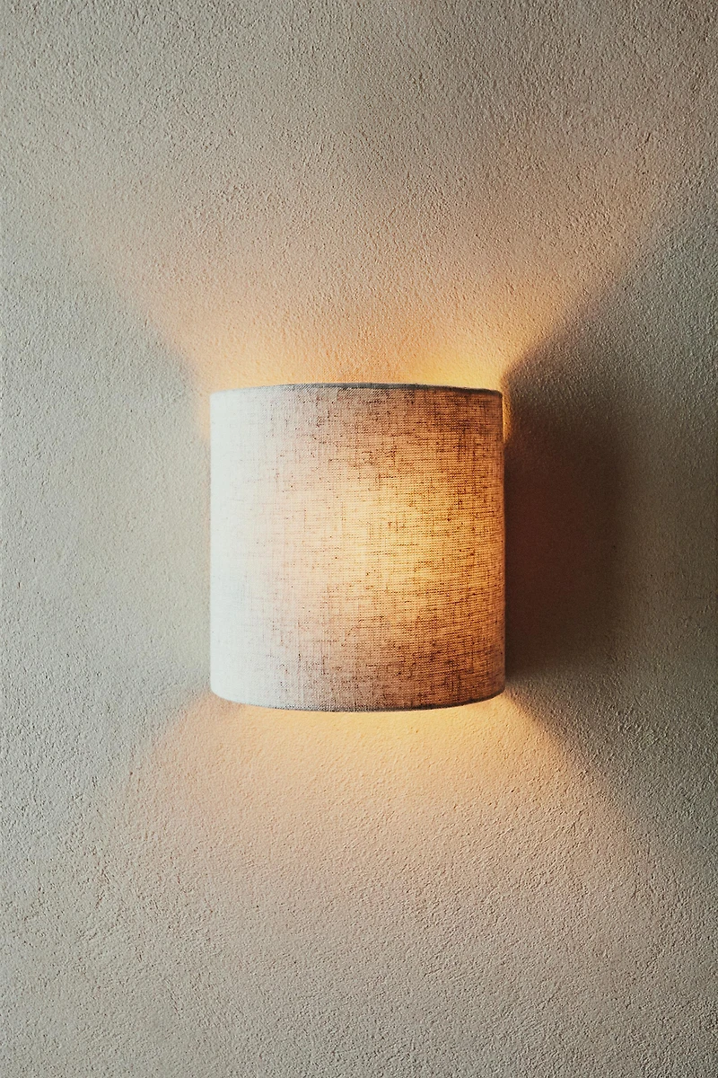 LAMP | LINEN WALL SCONCE