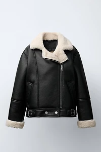 DOUBLE-FACED BIKER JACKET