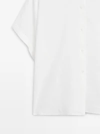 100% linen short sleeve shirt