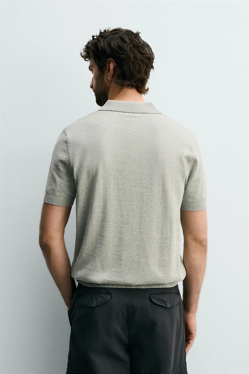 REGULAR FIT TEXTURED KNIT POLO