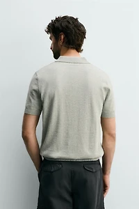 REGULAR FIT TEXTURED KNIT POLO
