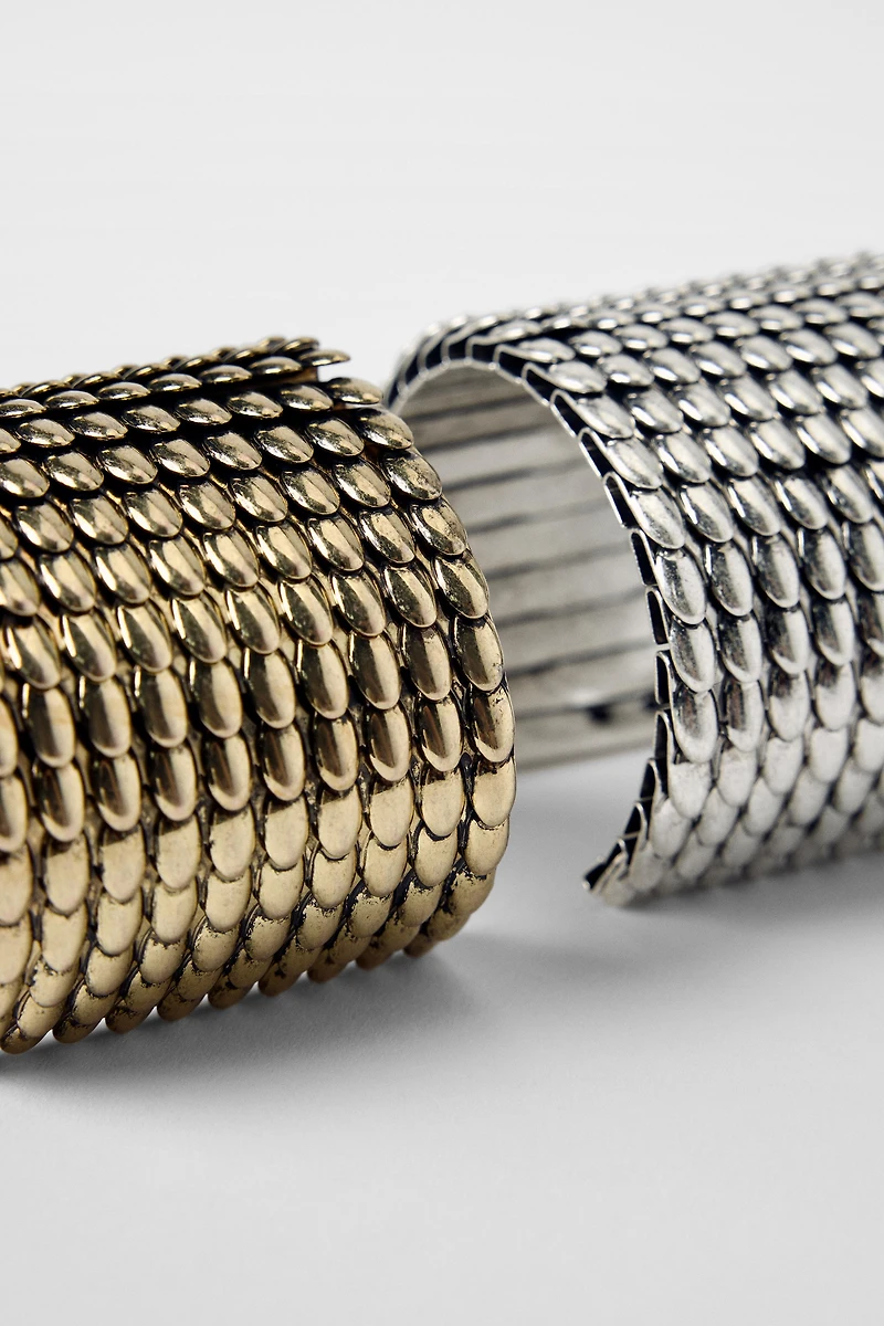 2-PACK OF TEXTURED BRACELETS KATE MOSS X ZARA