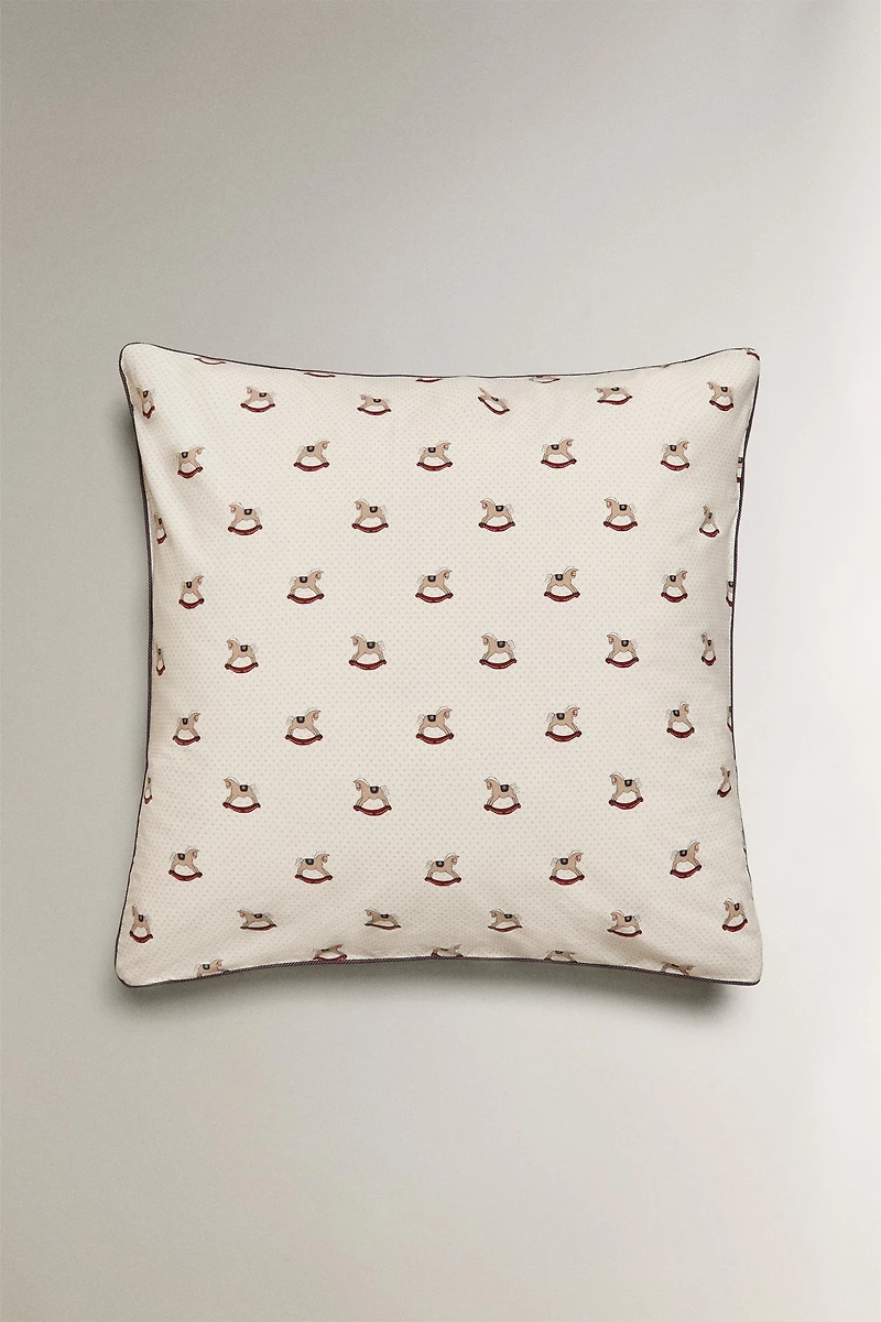 CHILDREN'S CHRISTMAS HORSE PILLOWCASE