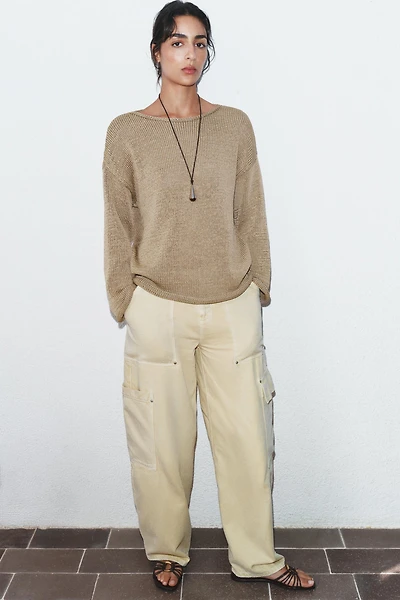 Z1975 MID-RISE BARREL CARGO JEANS