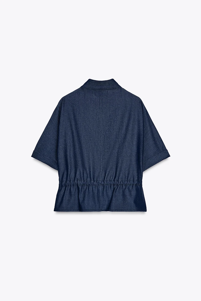 DRAWSTRING SAFARI SHIRT