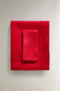 NAPPE COTON JACQUARD BRANCHES NOËL