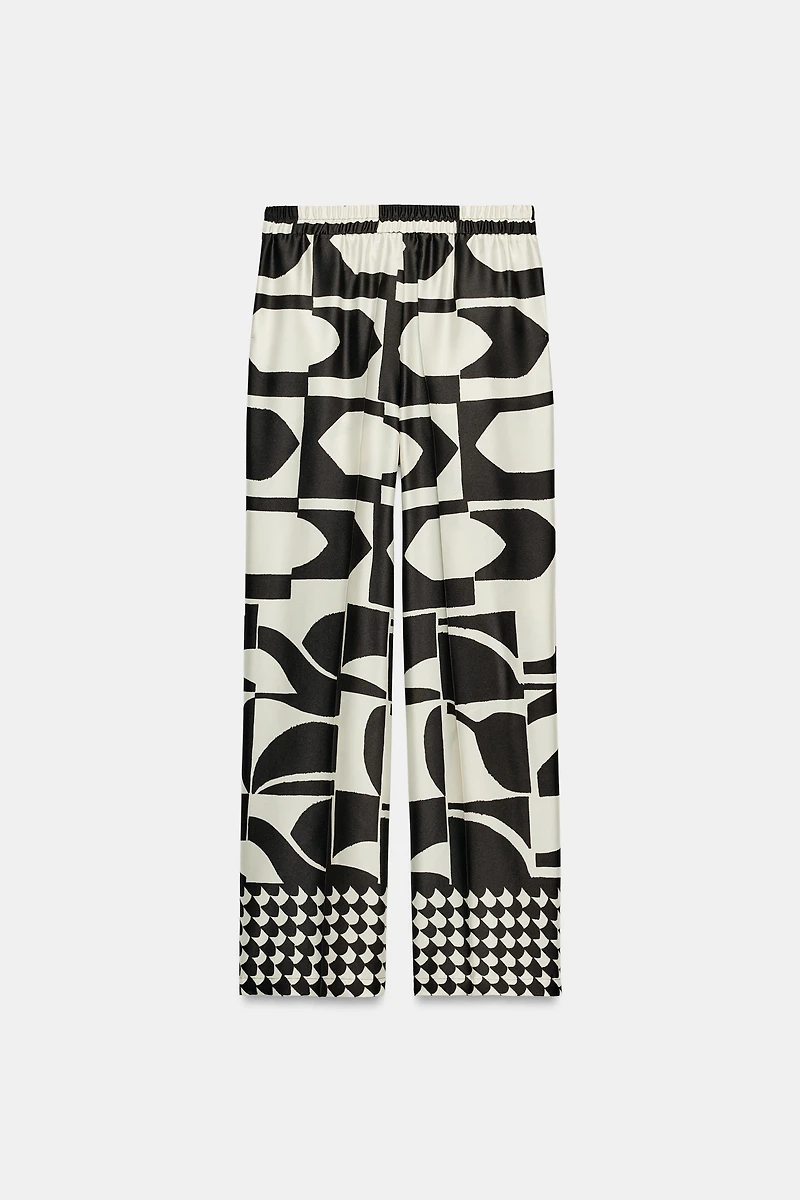 GEOMETRIC PRINT PANTS