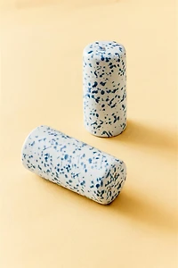 ENSEMBLE SALIÈRE ET POIVRIÈRE GRÈS TACHETÉ