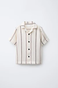 RUSTIC WOVEN STRIPE SHIRT