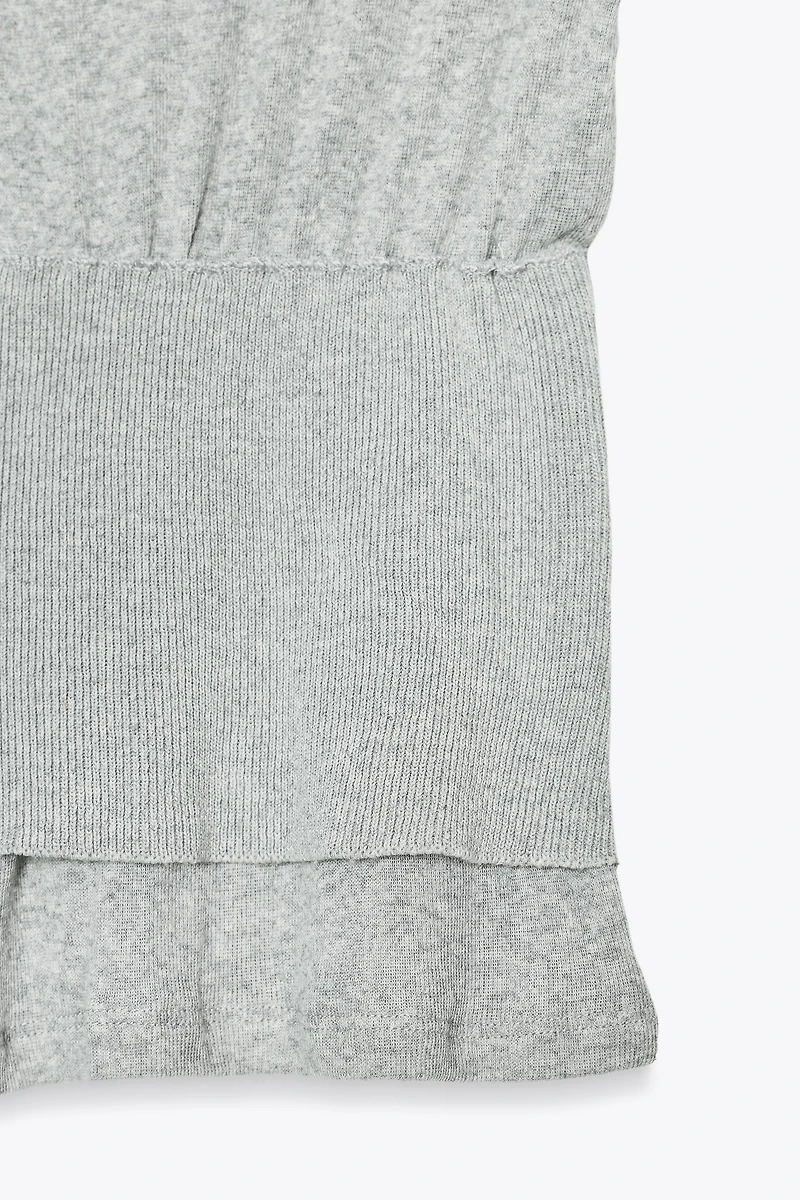 T-SHIRT DOUBLE CORSAGE EN TRICOT