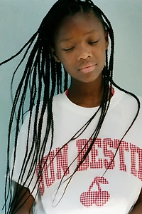 GINGHAM PATCH T-SHIRT