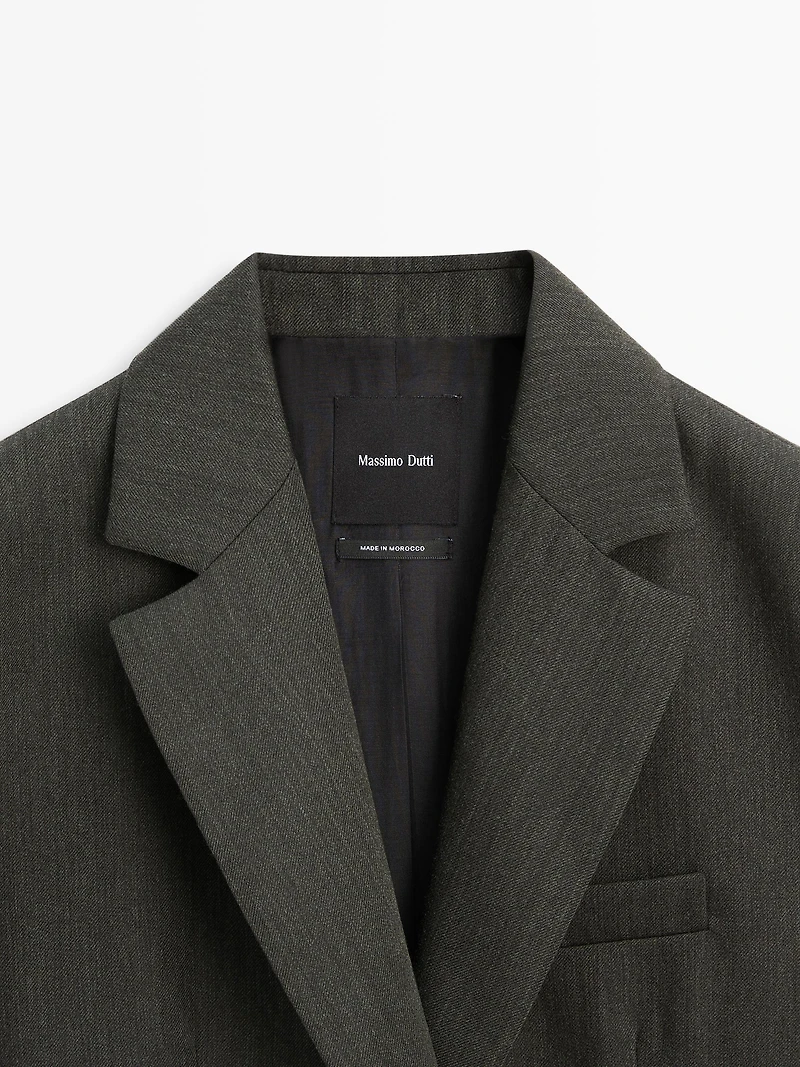 Blazer deux boutons 100 % laine