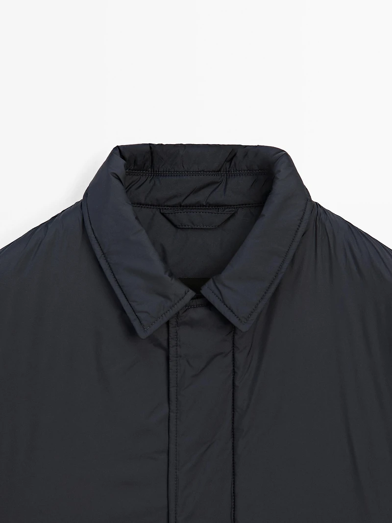 Parka ultra-légère en duvet mélangé hydrofuge