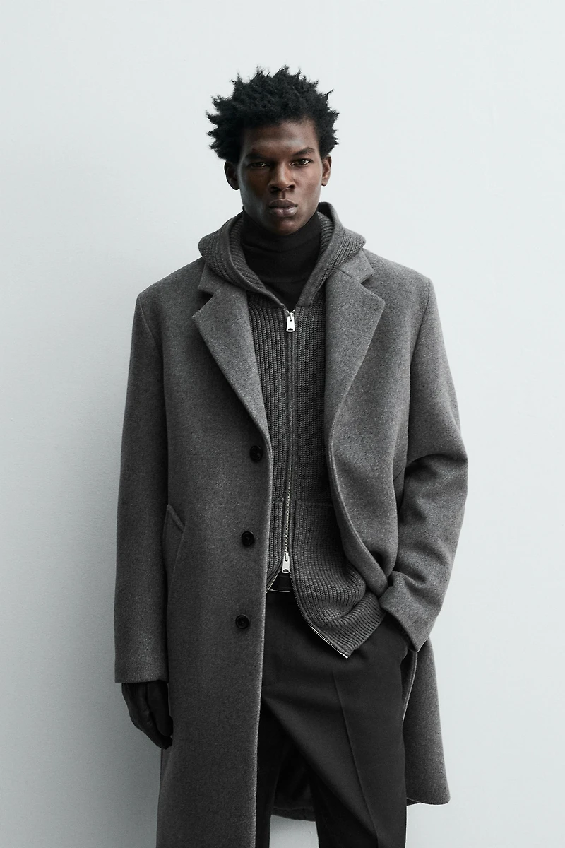 MANTEAU MÉLANGE LAINE MANTECO®