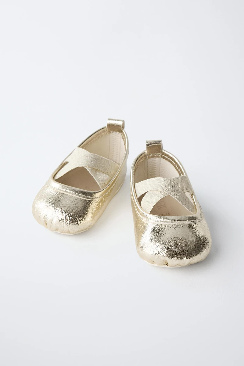 LEATHER BALLET FLATS