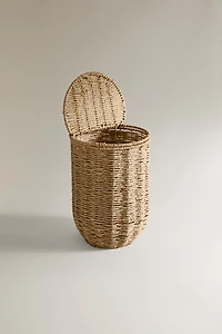 BATHROOM TRASH CAN WITH REMOVABLE LID