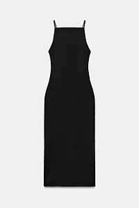 ROBE MIDI EN MÉLANGE DE POLYAMIDE