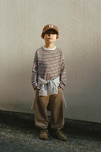 EMBROIDERED STRIPED T-SHIRT