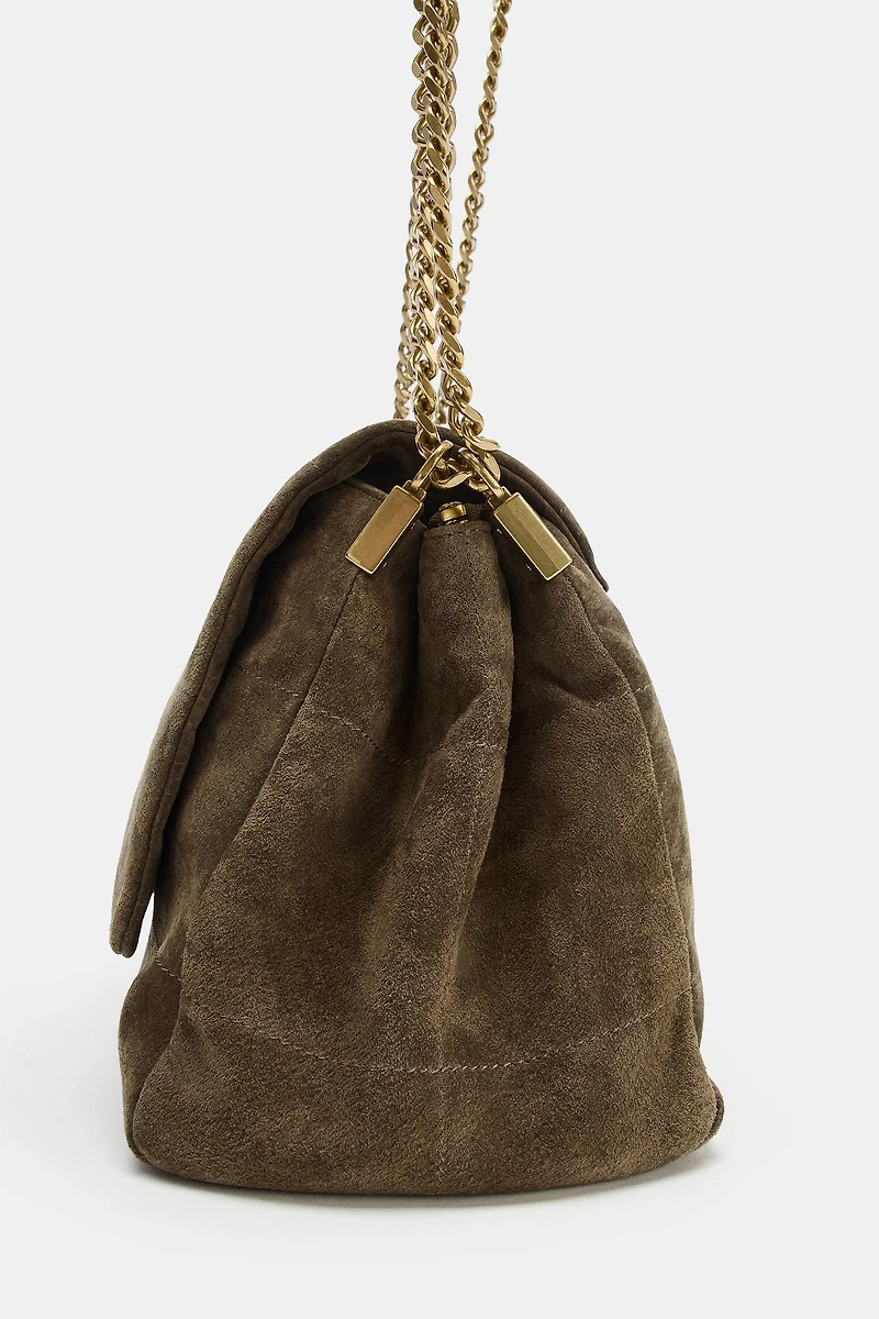 SAC PORTÉ ÉPAULE EN CUIR À RABAT