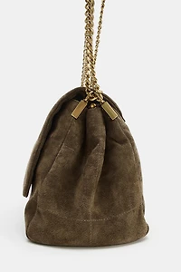 SAC PORTÉ ÉPAULE EN CUIR À RABAT