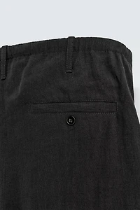 RELAXED FIT 100% LINEN PANTS