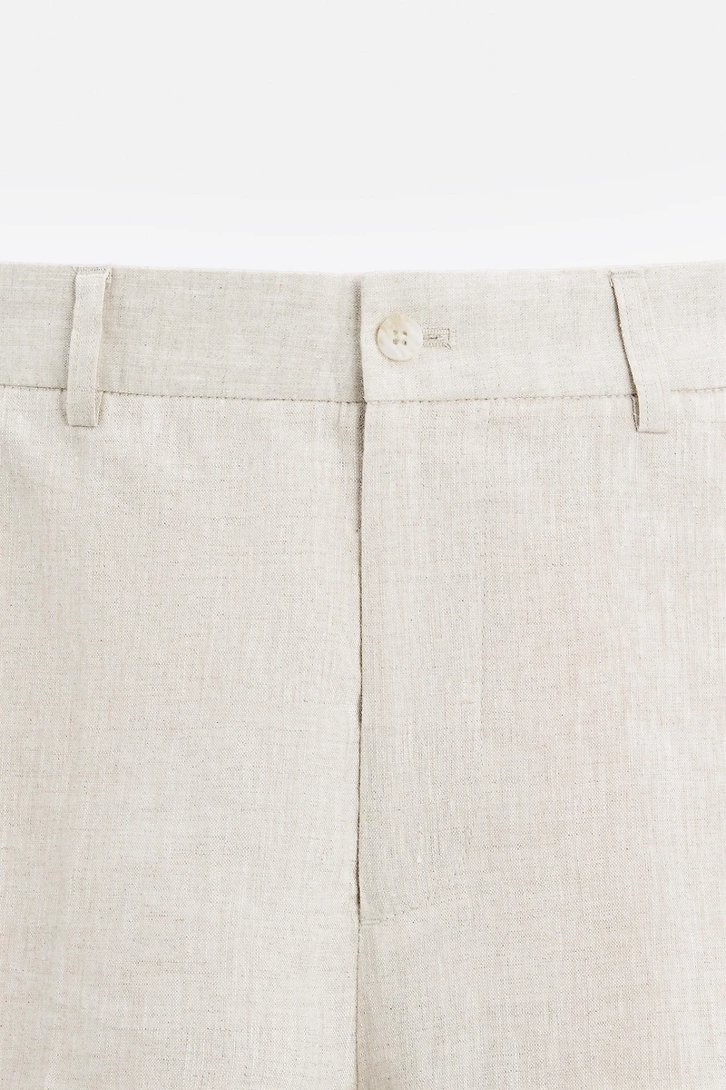100% LINEN SHORTS