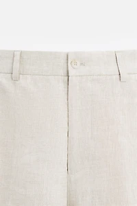 100% LINEN SHORTS