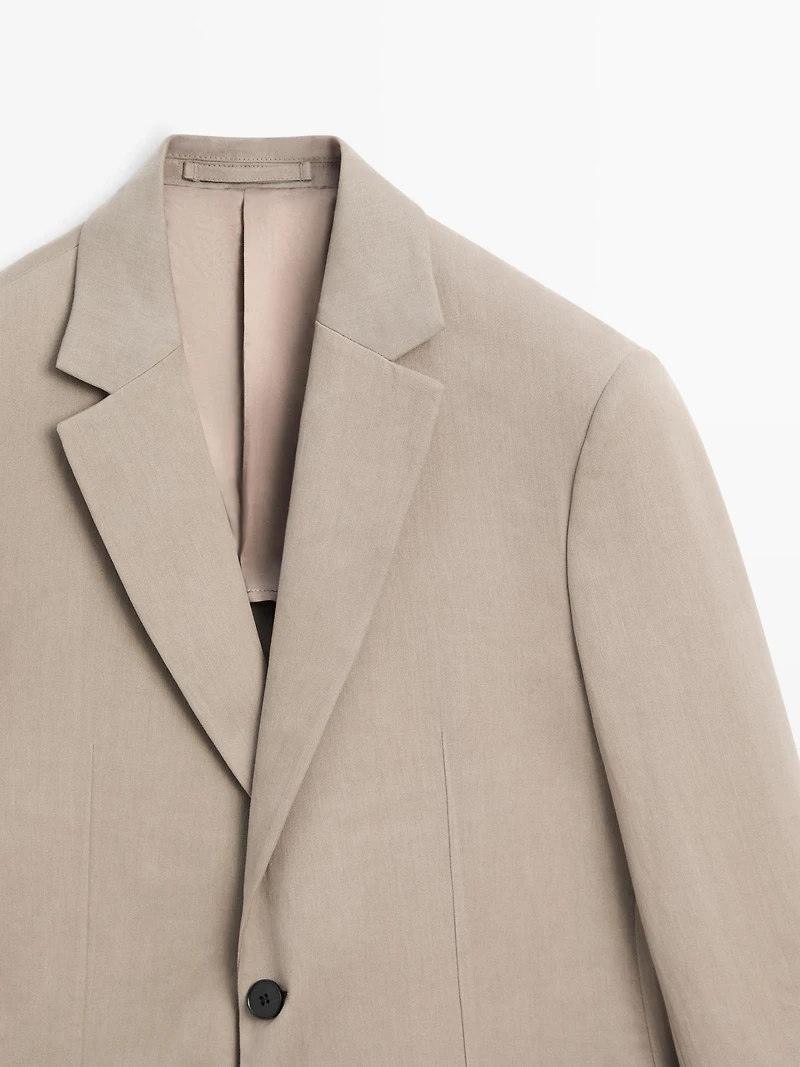 Blazer lin avec poches