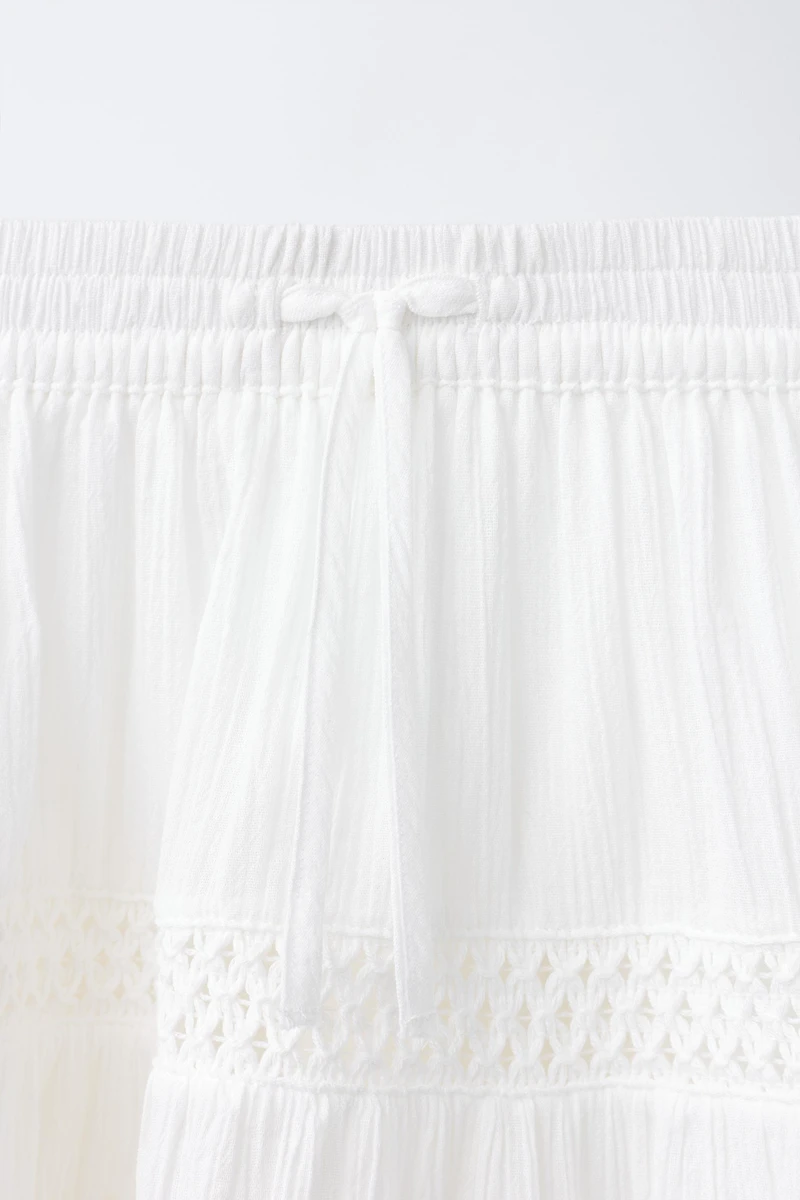 ROMANTIC TIERED LACE SKIRT