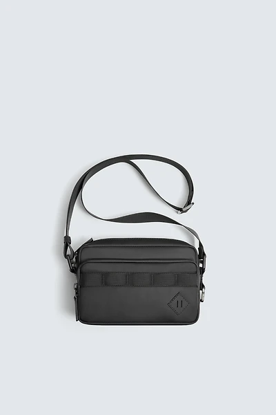 RUBBERIZED CROSSBODY BAG